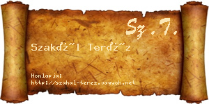 Szakál Teréz névjegykártya